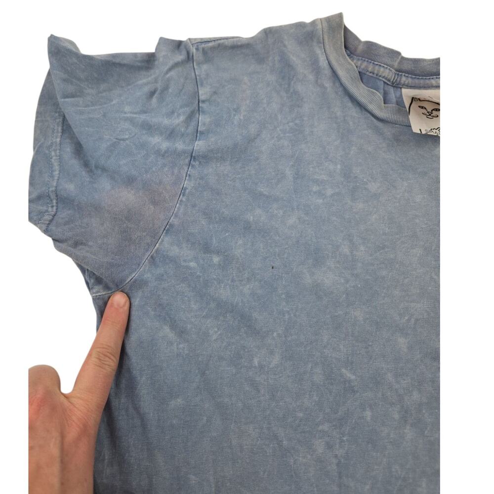 RipNDip | Light Blue Man on Fire T-shirt | Size Small - Picture 5 of 6